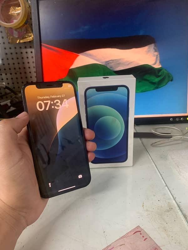 IPHONE 12 pta 128gb with box 0