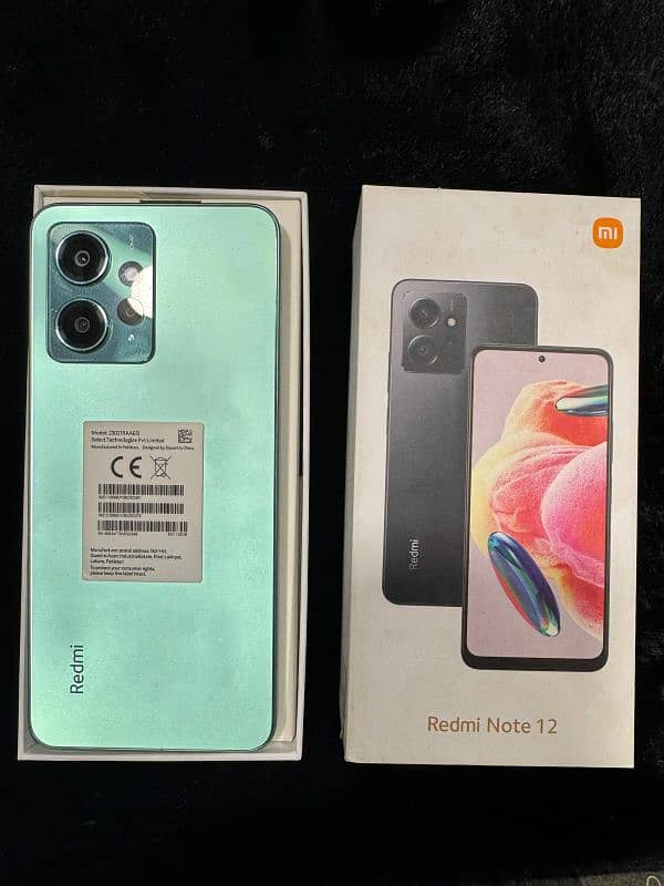 Redmi Note 12 With Box 8GB 128GB Dual Sim Official PTA Approved 2