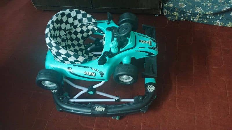 baby walker and push car both for sale 1