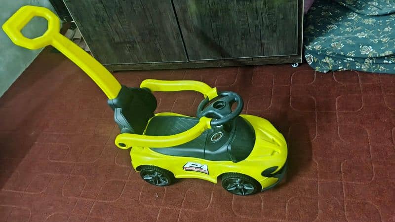 baby walker and push car both for sale 2