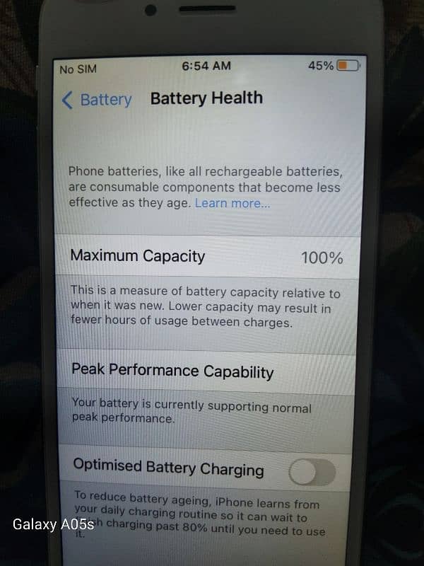 iPhone 6s Nonpta 100 percent health 2