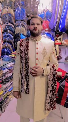 sherwani golden color