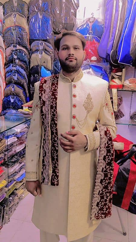 sherwani golden color 0