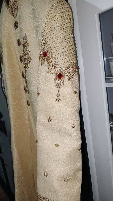 sherwani golden color 3