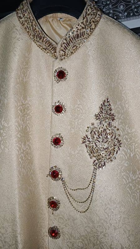 sherwani golden color 4