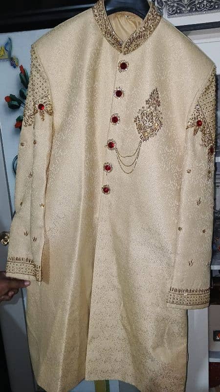 sherwani golden color 6