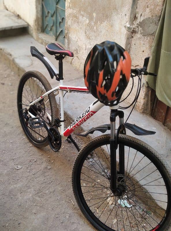 parkeiq bicycle in good condition dual disk brake 0