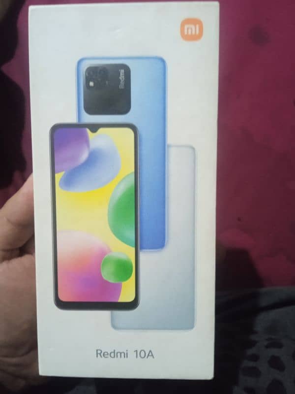 home used phone Redmi 10A 4/128 with box no chager 0