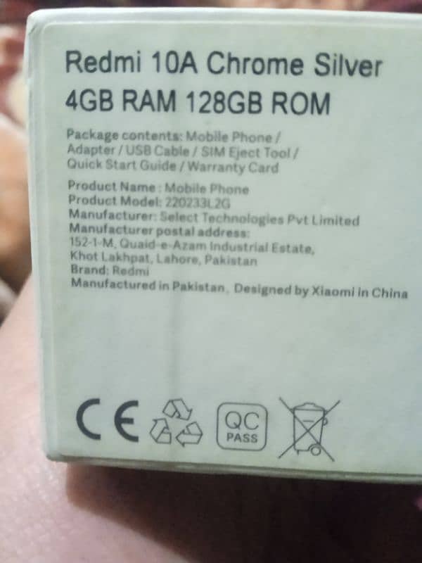 home used phone Redmi 10A 4/128 with box no chager 1