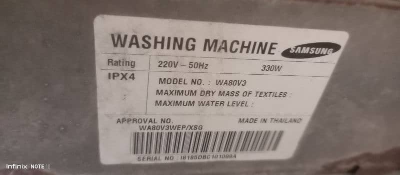 Samsung fully automatic washing machine 3