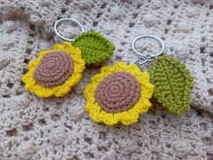 handmade crochet keychain