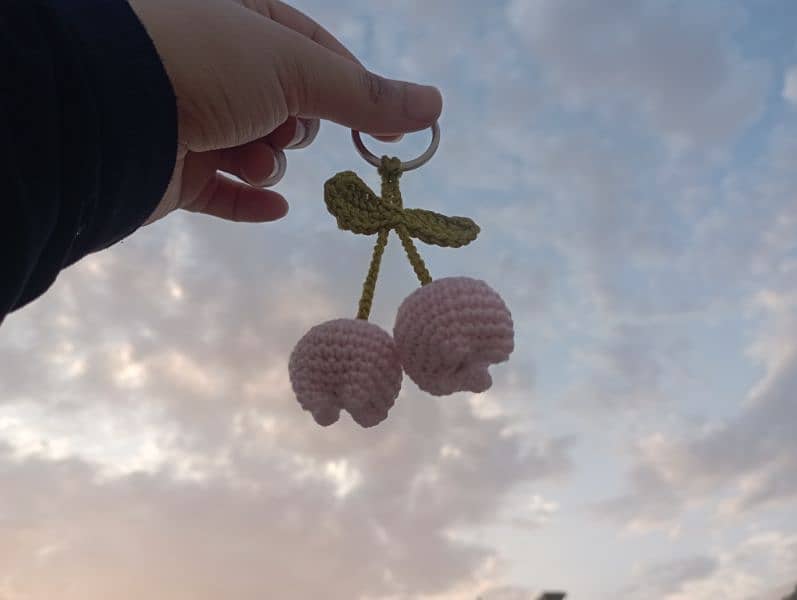 handmade crochet keychain 2