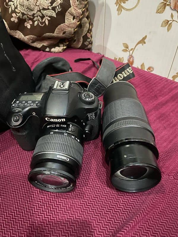 CANON 60D CAMERA WITH 2 LENS 0