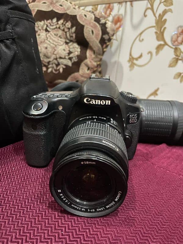 CANON 60D CAMERA WITH 2 LENS 1