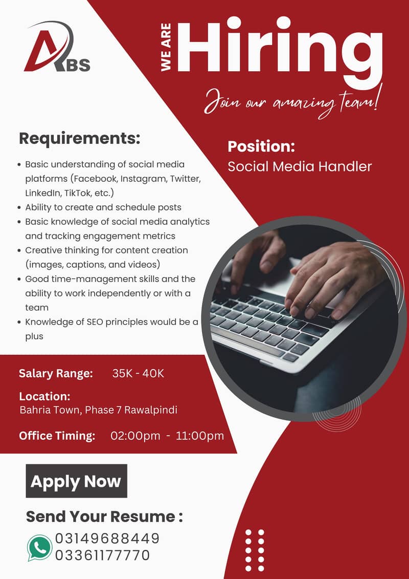 We are Hiring Social Media Handler 0