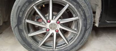 beautiful unique style light weight alloy rims 15 inch 03142596871