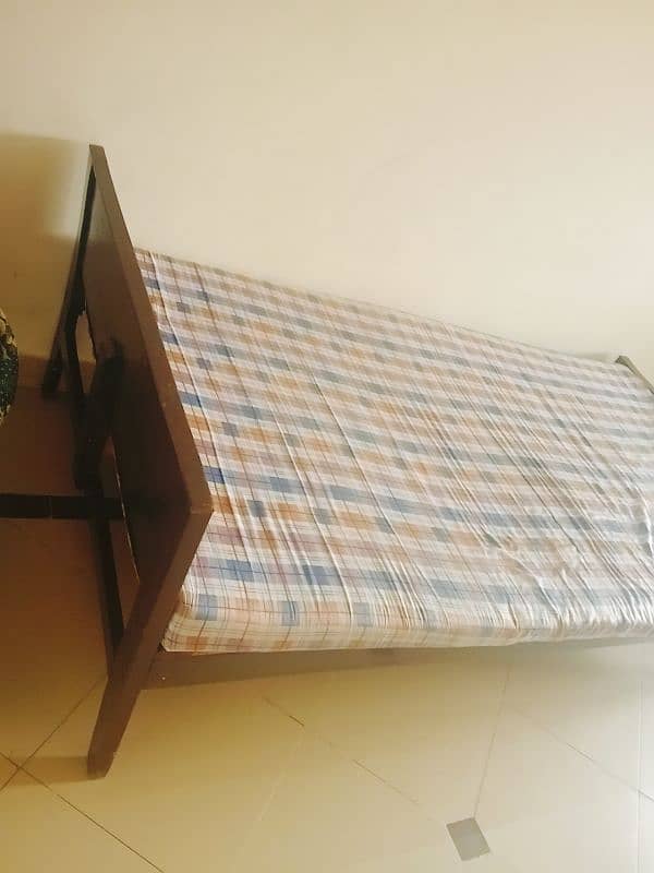 Two single bed for sale with mattress 4