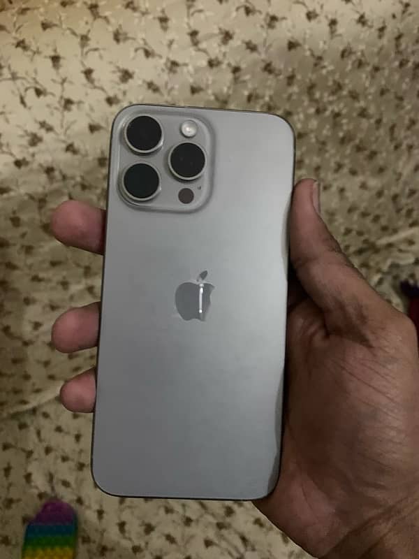 Iphone 15 pro max Natural Titanium JV Non PTA Condition 10/10 BH90% 1