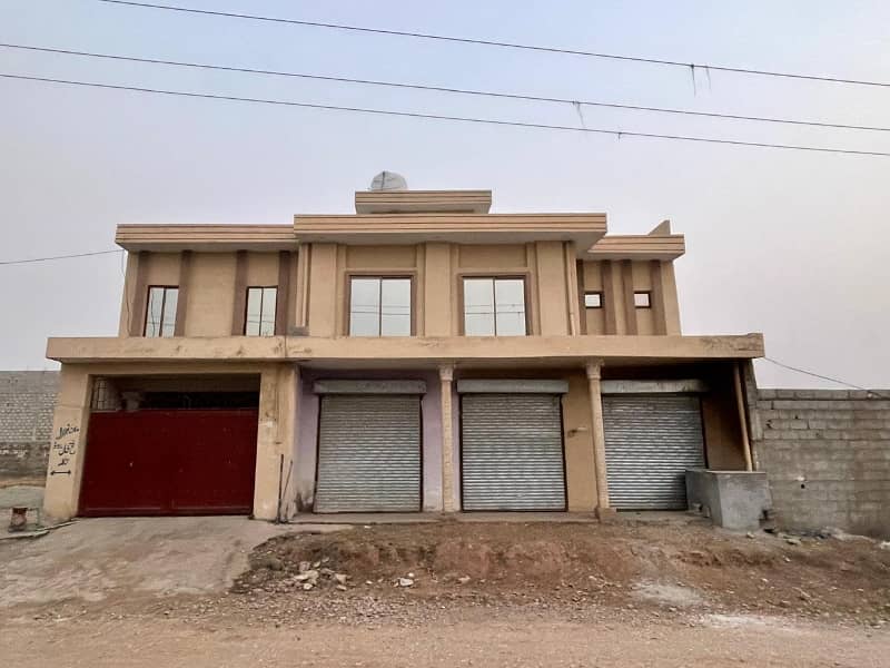 double story 3 Shops 5 bedrooms For Sale Gulshan e Sehat 3