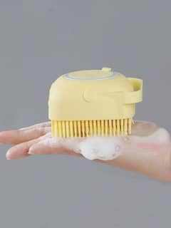 Soft silicone bath brush