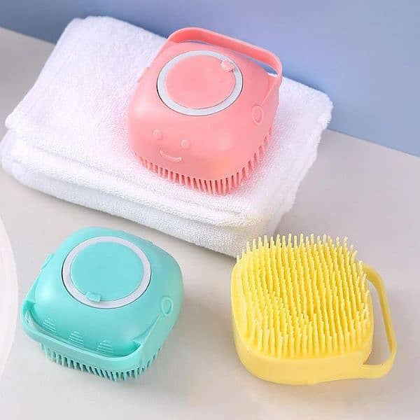 Soft silicone bath brush 5