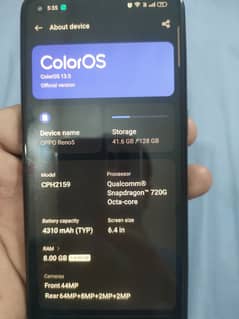 oppo original condition koi masla ni hay 100 ok 8+8 128 gb