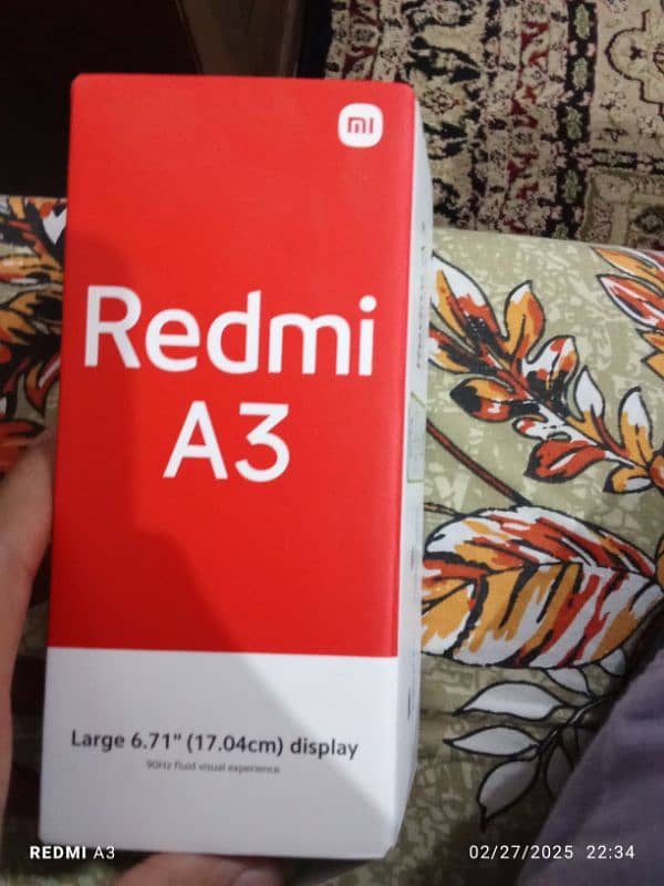 redmi a3 mid night black 4gb ram 128gb rom open but like new 9