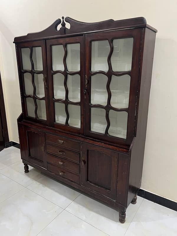 Vintage Wooden Showcase for Sale – Solid Wood 1