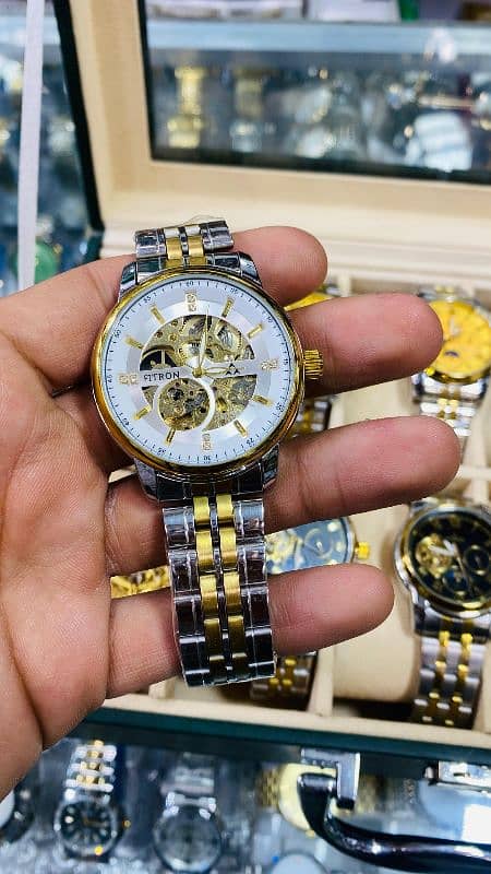 Fitron automatic skeleton watches 5