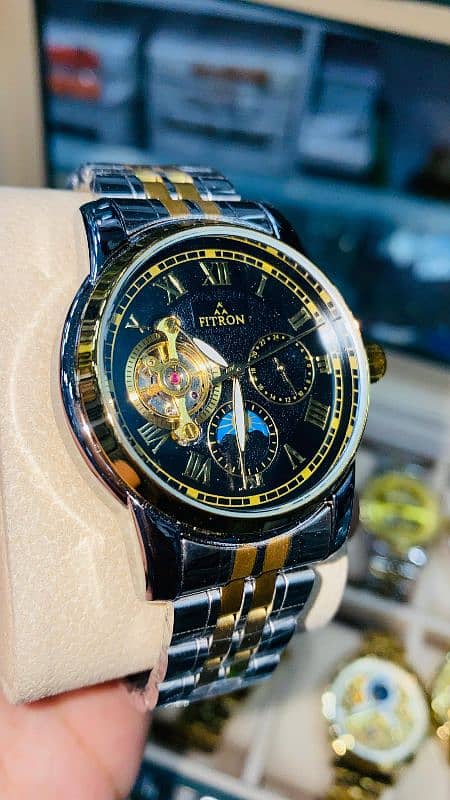 Fitron automatic skeleton watches 9