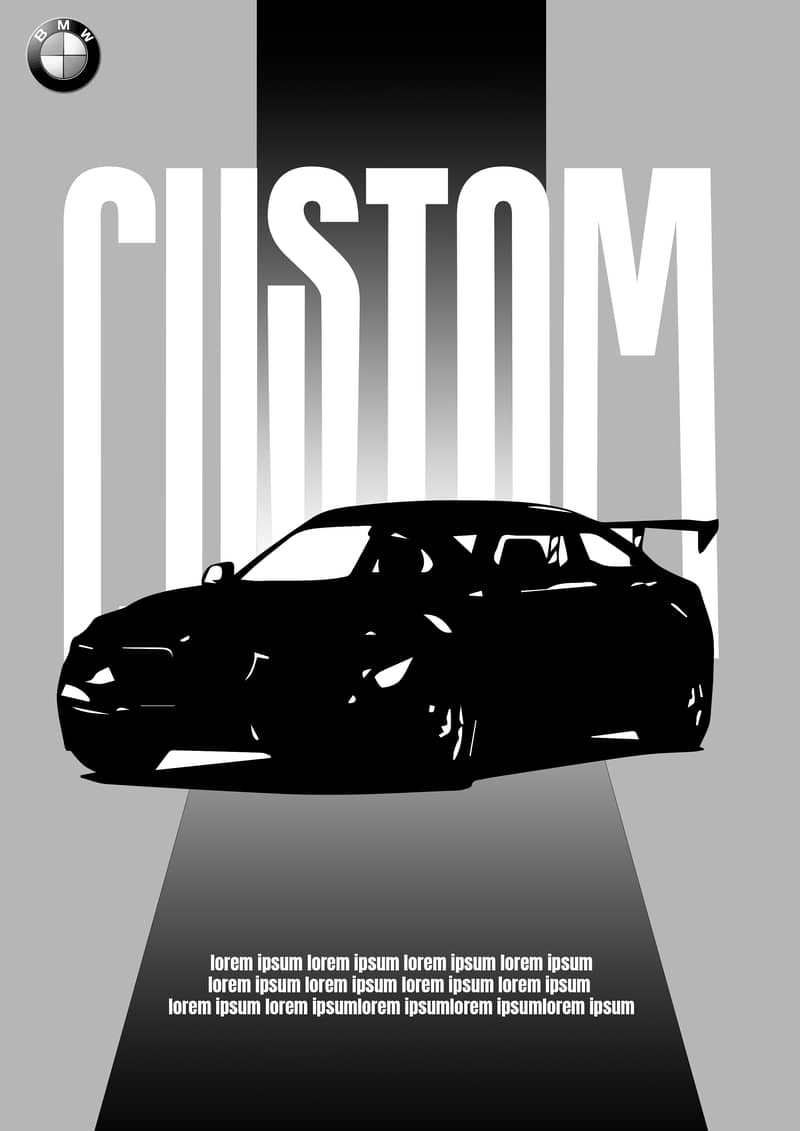 I will create a custom poster for advertisement 0