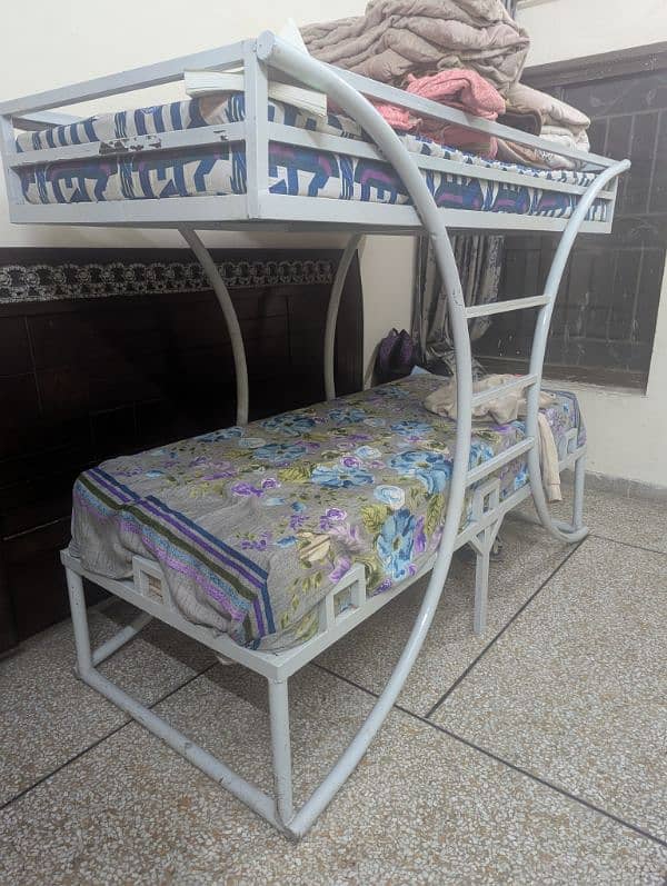 Unique Iron Bunk Bed with 2 New Matures For Urgent Sale 0