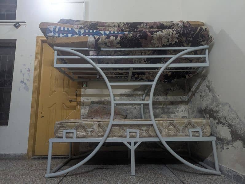 Unique Iron Bunk Bed with 2 New Matures For Urgent Sale 3