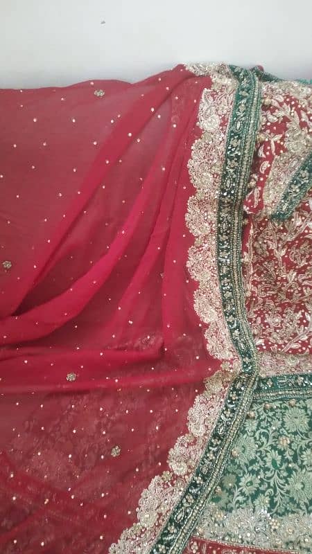 Red Sharara for wedding 1