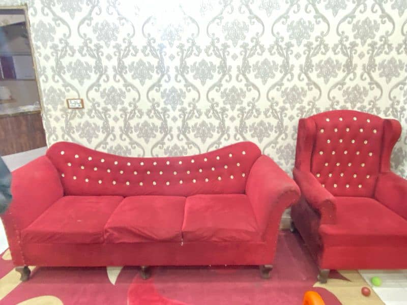 red wala sofa 5 seater ha 5