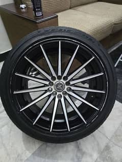 R18 sports staggered rims in Genuine condition