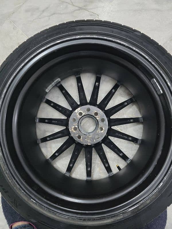 R18 sports staggered rims with 225/45/R18 tyres in Good condition 11