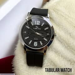 Men's luxurious black quartz watch premium quality