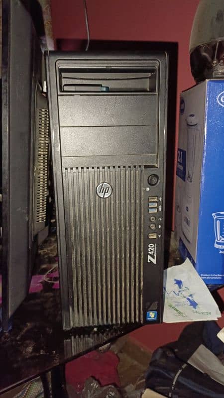 hp z420 xeon e5 1650 v2(better than i7 6th gen) gtx 970 24gb ram 12