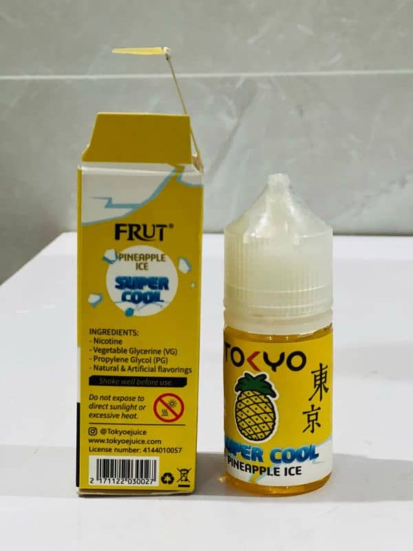 Tokyo pineapple ice 35 mg / 28 ml flavour + iced mint 20 mg/ 22 ml 3