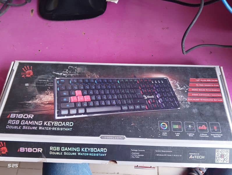 A4 tech bloody RGB gaming keyboard for sale urgent 0