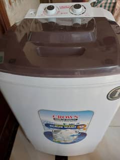 crown washing machine in black colour