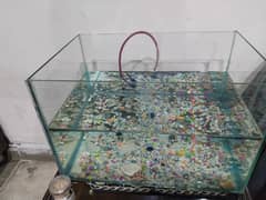 Fish Aquarium Divider aquarium with water pump and bubble shower