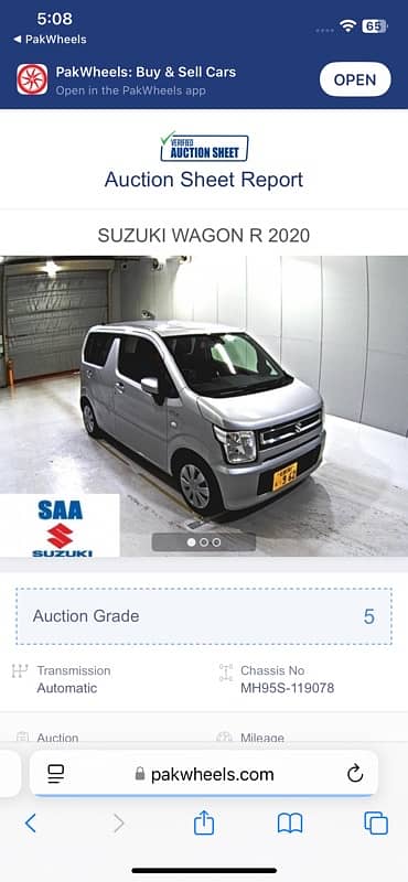 Suzuki Wagon R FX 2020 model 3