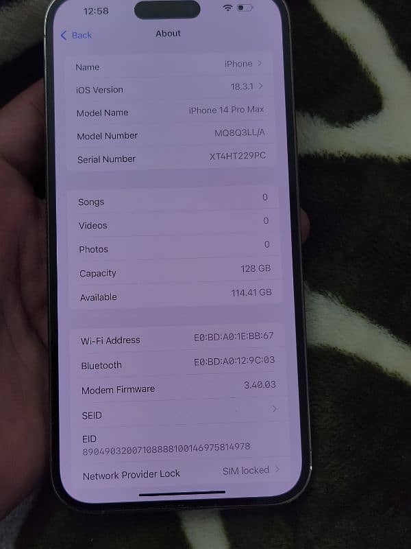 iPhone 14 Pro Max 128GB JV (Non-PTA) – Scratchless Condition 6