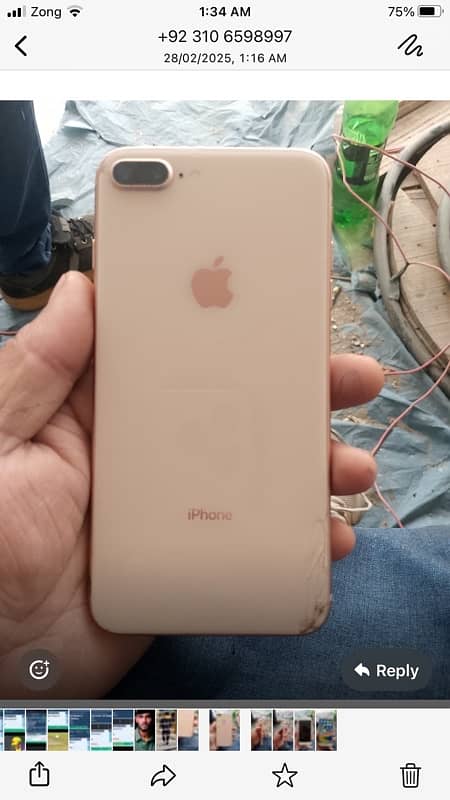 iPhone 8plus back se thora crack ha pta proov ha 0