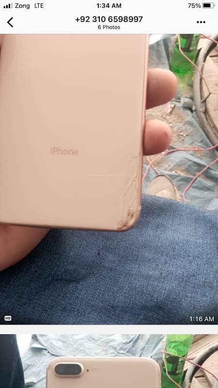 iPhone 8plus back se thora crack ha pta proov ha 2