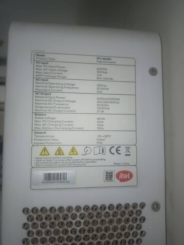 Itel 6kw hybrid inverter 1