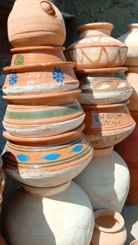 Haandi Matti kay bartan clay pot 0