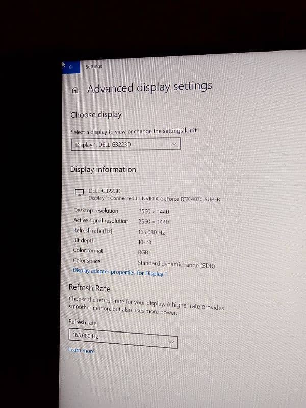 DELL G3223D 165HZ IPS GAMING MONITOR 4